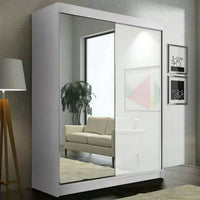VIKAS BLACK HIGH GLOSS WARDROBE 120cm/150cm/200cm/250cm