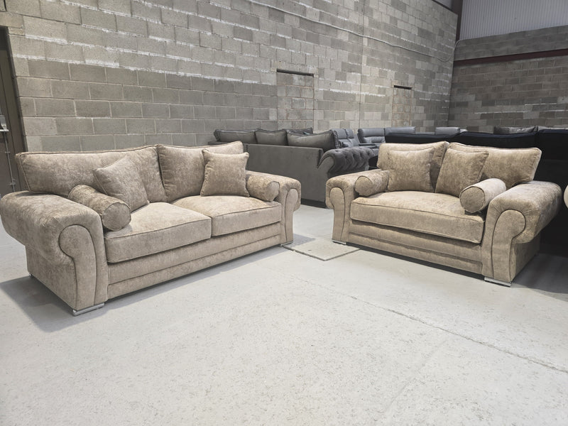 Verona 3+2 Seater Sofa Set – Mink Alaska Fabric