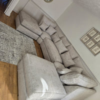 Belgravia U-Shape Sofa – Truffle Alaska Fabric