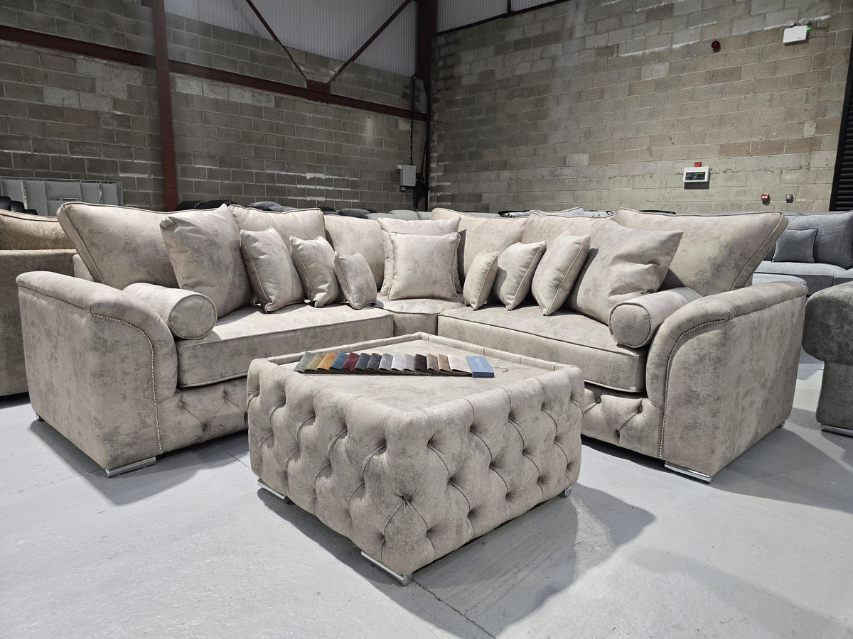Malibu Chesterfield Corner Sofa