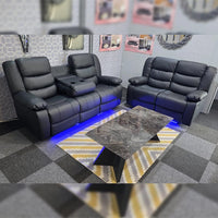 Roma Leather Electric Recliner Sofa – 3+2 Seater