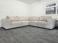 Cube Modular Corner Sofa - Cream Naple Fabric