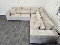 Cube Modular Corner Sofa - Cream Naple Fabric