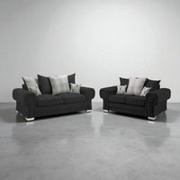 Verona 3+2 Sofa Set – Grey