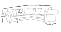 Ashwin Kensigton 4 Seater Comfortable Stylish  Corner Sofa