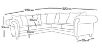 Ashwin Kensigton 4 Seater Comfortable Stylish  Corner Sofa