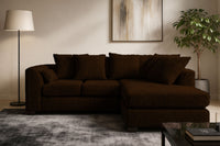 Dylan Chenille Fabric Corner Sofa Left or Right Facing L-Shaped Sofa