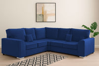 Dylan Plush Velvet Dual Arm High Back 5 Seater Sofa
