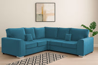 Dylan Plush Velvet Dual Arm High Back 5 Seater Sofa