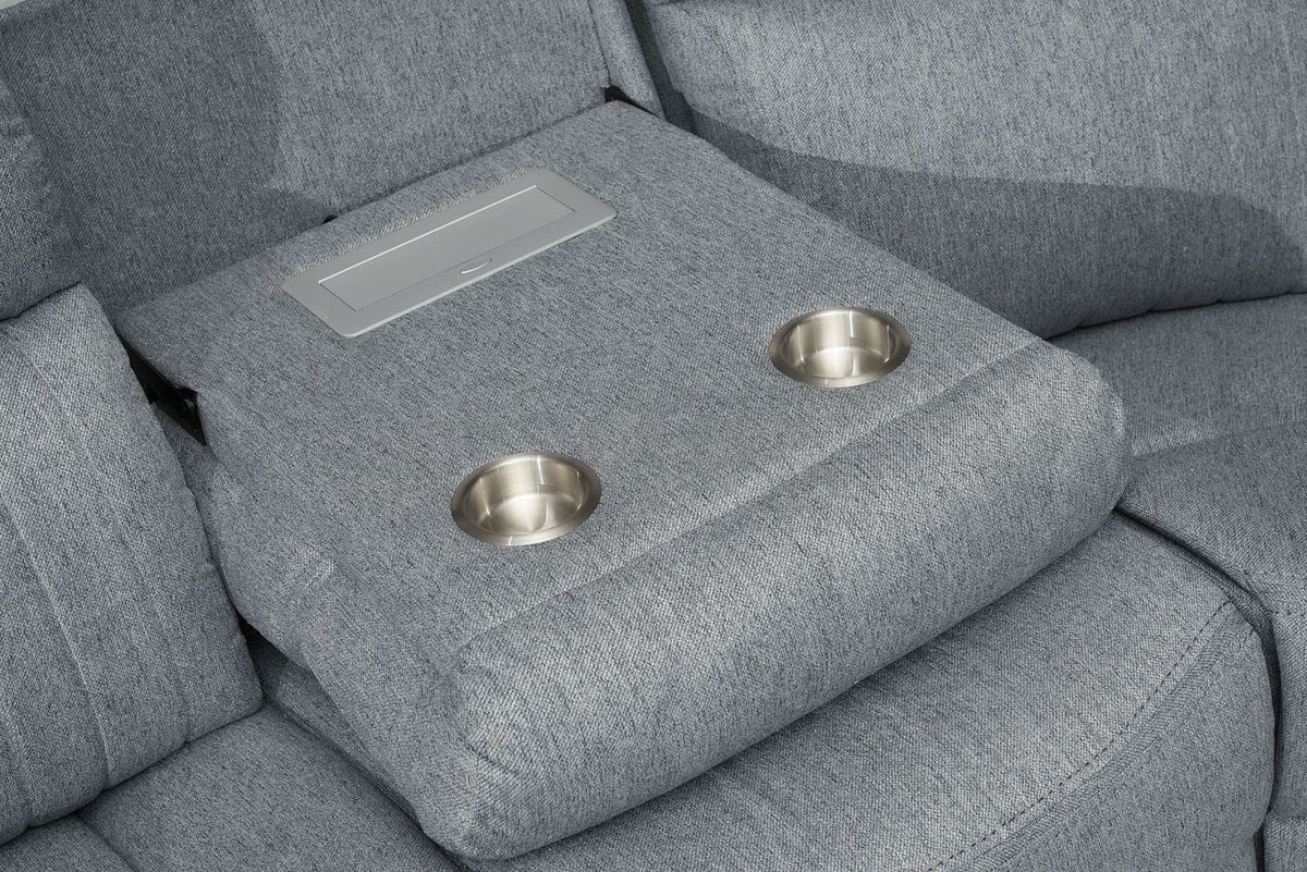 Roma Chenille L-Shaped Recliner Corner Sofa – Modern Luxury Home Furniture