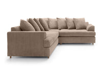 Liverpool Jumbo 5 Seater Wide Armrests With Footstool High quality Fabric Sofa