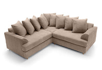 Liverpool Jumbo 5 Seater Wide Armrests With Footstool High quality Fabric Sofa