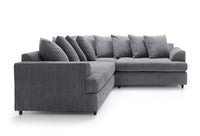 Liverpool Jumbo 5 Seater Wide Armrests With Footstool High quality Fabric Sofa