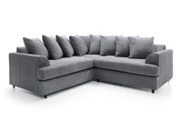 Liverpool Jumbo 5 Seater Wide Armrests With Footstool High quality Fabric Sofa
