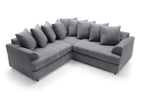 Liverpool Jumbo 5 Seater Wide Armrests With Footstool High quality Fabric Sofa