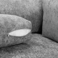 Bishop U-Shape Kensigton Scatter Back Moveable Footstools Rolled Arms Sofa