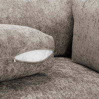 Bishop U-Shape Kensigton Scatter Back Moveable Footstools Rolled Arms Sofa