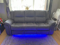 Berlin Fabric Electric Recliner Sofa 3+2 Seater