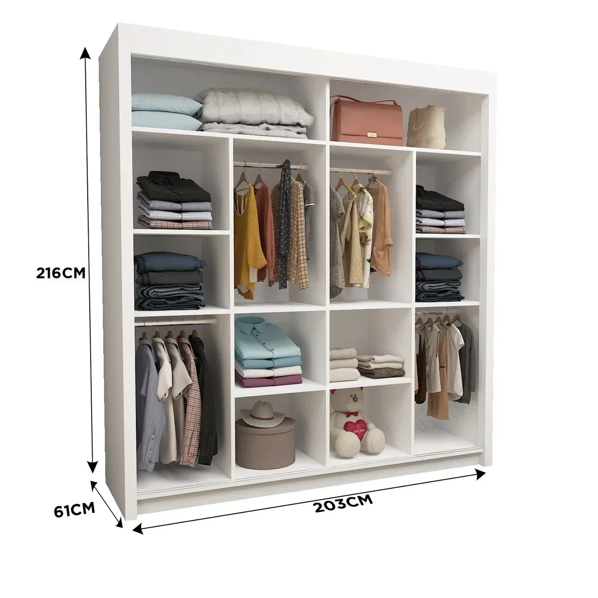 Lisboan Mirror Sliding Wardrobe
