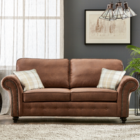 Oakland 3+2 Seater Leather-  Tan or Charcoal Black