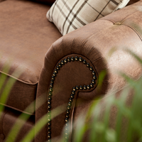 Oakland 3+2 Seater Leather-  Tan or Charcoal Black