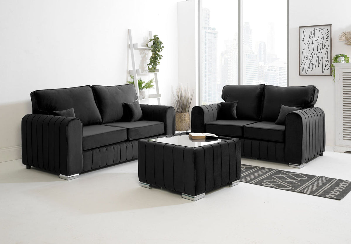 Lily 3+2 Seater Sofa Set  Modern Plush Living Room Suite