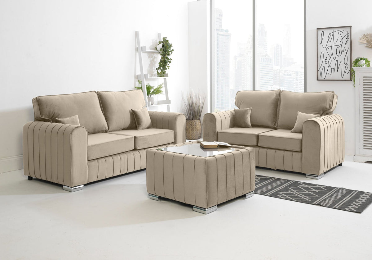 Lily 3+2 Seater Sofa Set  Modern Plush Living Room Suite
