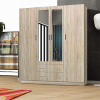LONDON 4 DOOR OAK WARDROBE