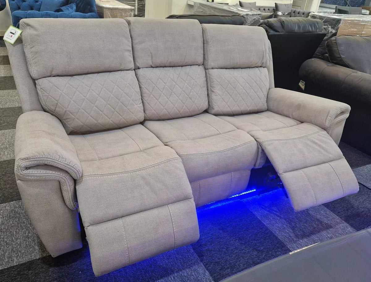 Florence Fabric Electric Recliner Sofa Set