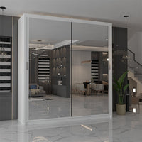 CHICAGO WHITE WARDROBE 90/100/120/150/180/203cm
